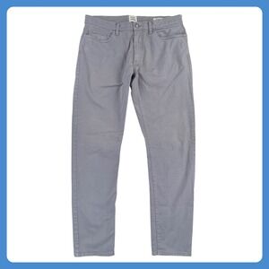 Flint and Tinder Slim Fit Chino Pants • Men's 34x30‎ Actual Size • Gray Stretch
